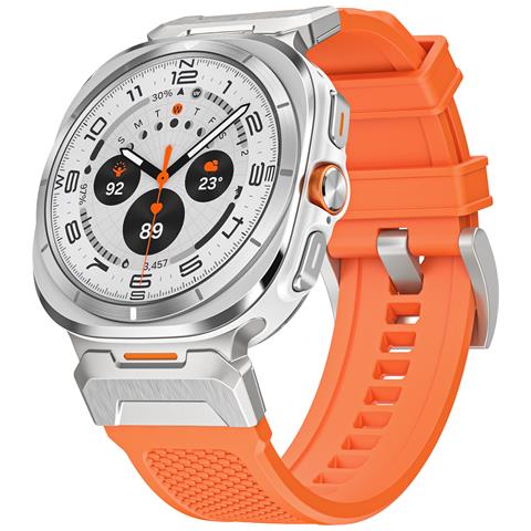 Cinturino Tattico Per Orologio Samsung Watch 7 Ultra Orange - Foto 1