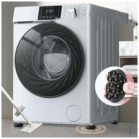 Piedini Antivibrazione Per Lavatrice - Antiscivolo E Ammortizzanti (confezione Da 4) Black - Foto 6
