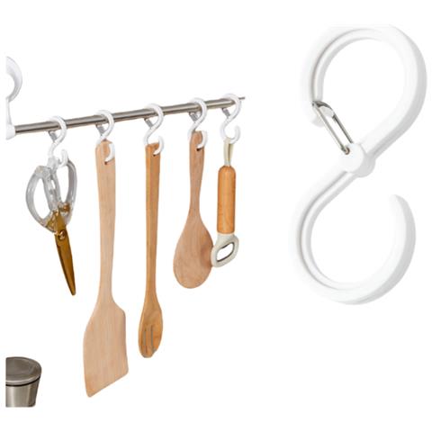 Confezione Da 8 Ganci A Forma Di S Per L'organizzazione Di Cucina, Bagno E Armadio - Foto 1