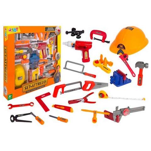 Set Attrezzi 42 Pz Con Trapano Giocattolo Globo 40721 Wtoy Assortito - Foto 1