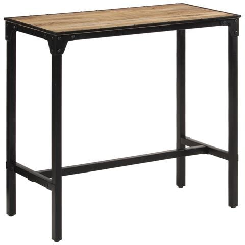 Tavolo da Bar 110x55x107 cm in Legno Grezzo Massello di Mango - Foto 1