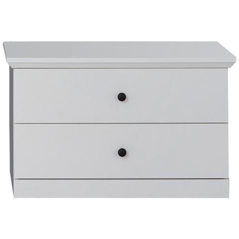 Panca Con Portaoggetti Brandson - Bianco - Truciolare Melaminico - 81x49x41 Cm - Foto 1