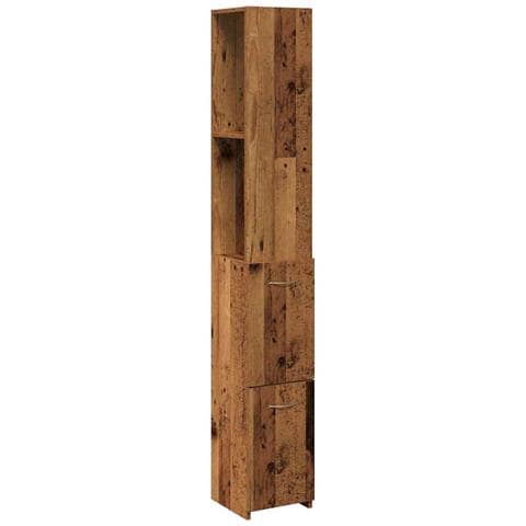 Mobile Da Bagno Legno Antico 25x25x170 Cm In Truciolato - Foto 2