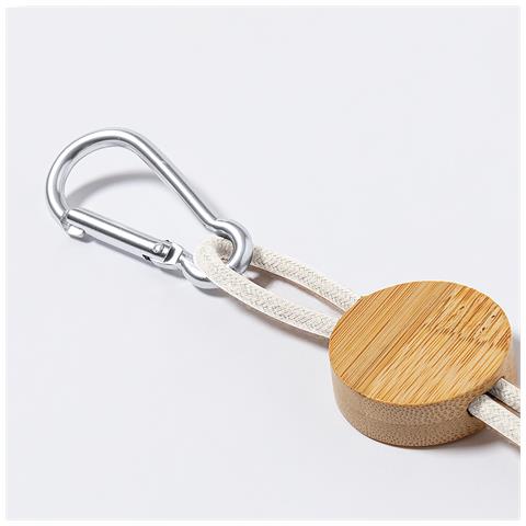 Cavo Caricatore Triplo Bambù Nature: Micro Usb, Tipo C E Lightning 5v Dc 2,4a 3,3x22x1 Cm. Beige - Foto 3