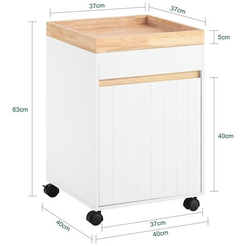 Supporto Per Stampante 40x40x63 Cm Ask03-w - Foto 2