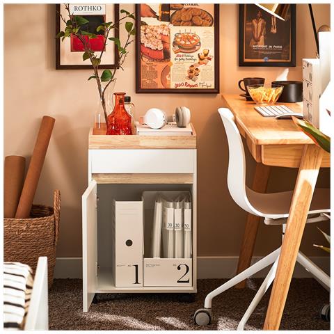 Supporto Per Stampante 40x40x63 Cm Ask03-w - Foto 8