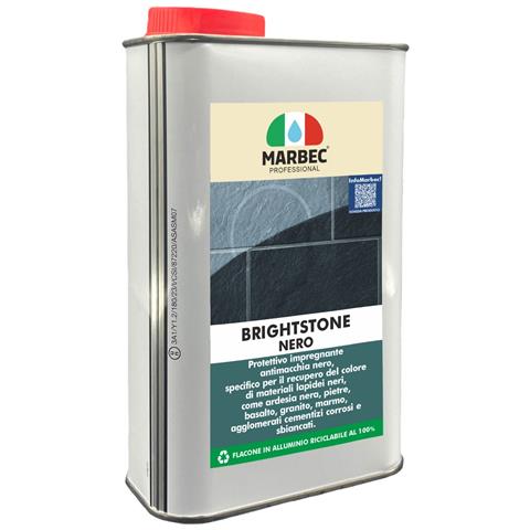 Brightstone Nero 1lt - Cera Per Ardesia Nera E Pietre - Foto 1