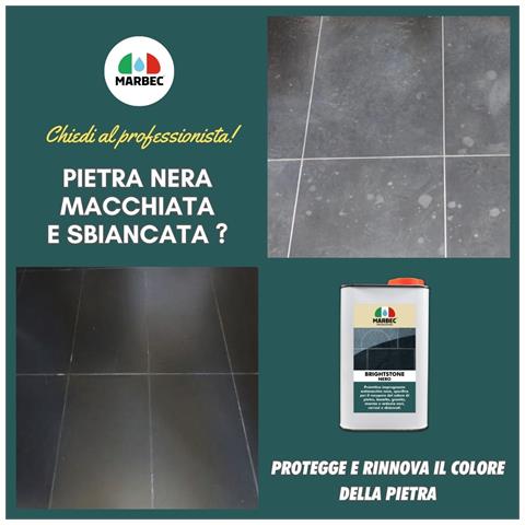 Brightstone Nero 1lt - Cera Per Ardesia Nera E Pietre - Foto 2