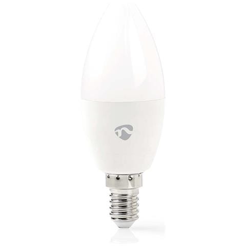 Collegare Lampadina Wi-fi Led Rgb 4,9w 470lm E14 Forma Di Candela Di Plastica, Bianco - Foto 1