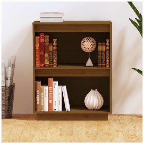 Mobile Consolle Ambrato 60x34x75 Cm In Legno Massello Di Pino - Foto 2