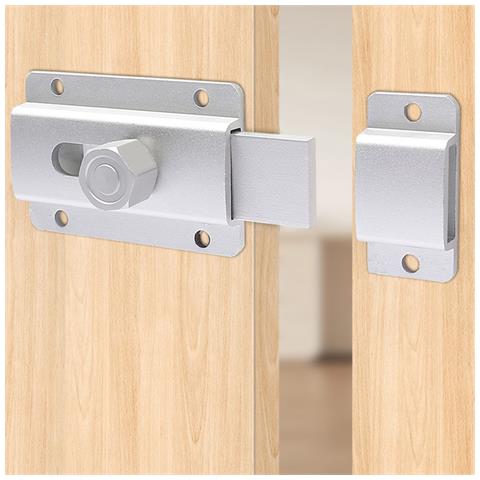 Catenaccio Per Porta In Lega Di Alluminio - Resistenza Alla Corrosione Silver 120mm - Foto 6