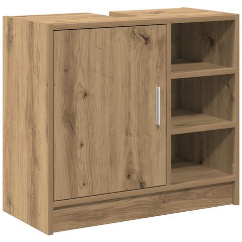Armadio per lavandino Rovere Artigianale 63x29x55 cm Legno ingegnerizzato - Foto 1