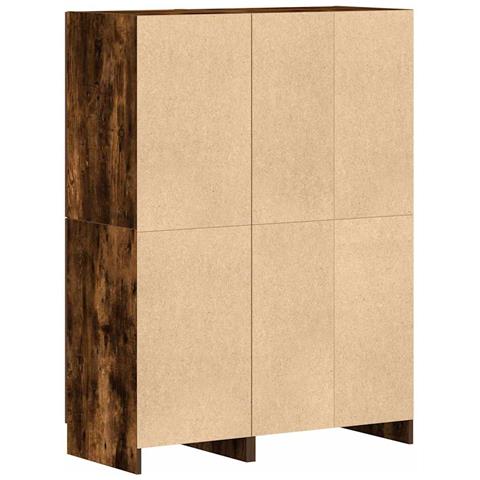 Set di Mobili da Cucina 2 pz Rovere Fumo in Truciolato - Foto 9