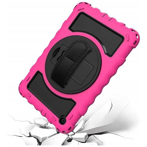 Custodia Per Samsung Tab A 10.4” Con Supporto E Tracolla Rosa - Foto 4