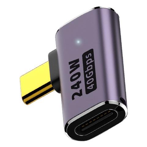 Adattatore Multifunzionale 240w: Usb4.0 Type-c Maschio-femmina A Gomito Laterale 40gbps - Foto 2