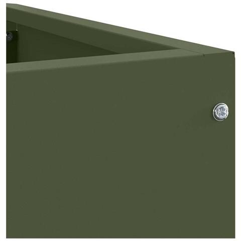 Vaso d'angolo Oliver verde 60 x 60 x 35 cm Acciaio - Foto 9