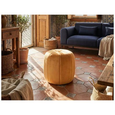 Pouf Selby Velluto Senape - Foto 1