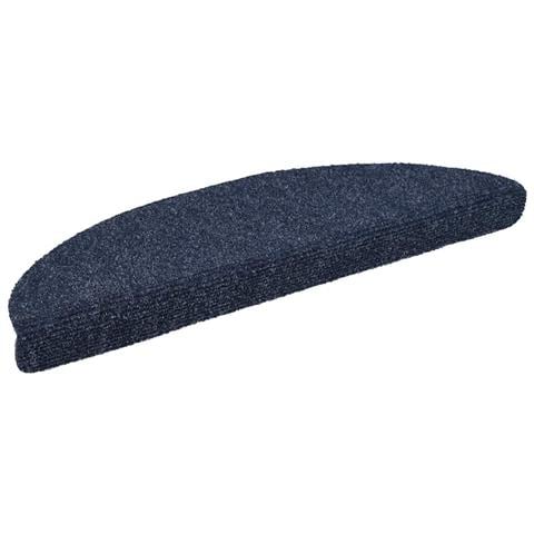 Tappetini per scale autoadesivi 30 pz 56x17x3 cm blu semicircolari - Foto 2