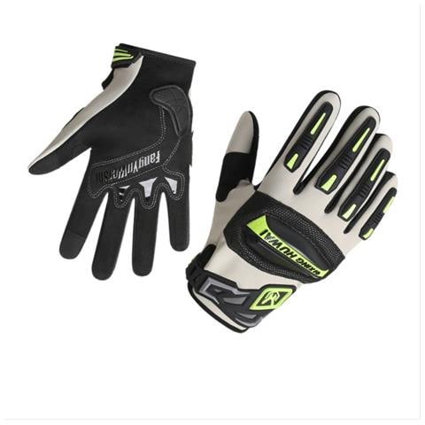 Guanti Da Moto Da Uomo Per Sport All'aria Aperta - Termici, Antivento E Compatibili Con Touchscreen Green L - Foto 2