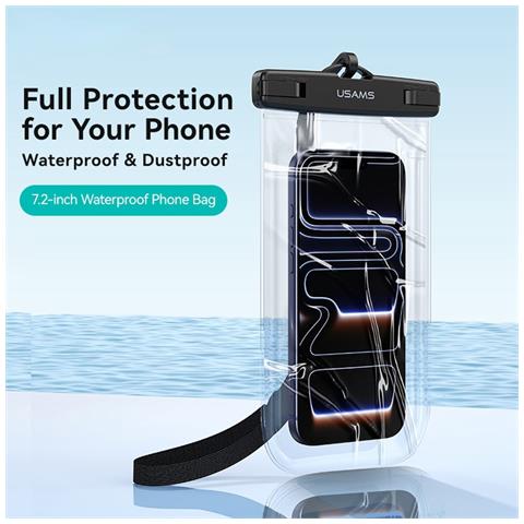 Cover per Phones Up To 7.2 Inch IPX8 Waterproof - Trasparente, Impermeabile, Con Cuerda - Foto 4