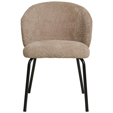 Set Di 2 Sedie Safira-beige-tessuto-58x56x79 Cm - Foto 2