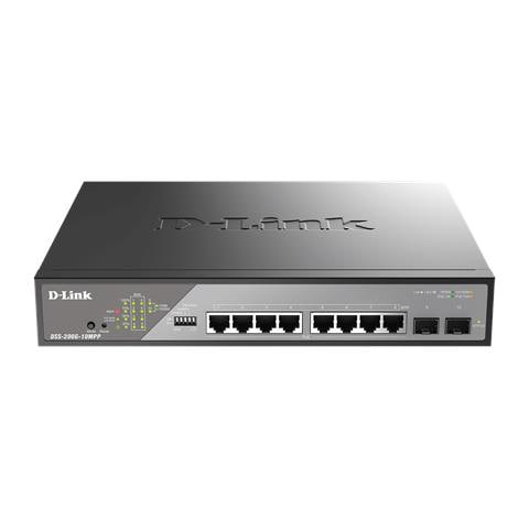 DSS-200G-10MPP /B switch di rete Gestito L2 Gigabit Ethernet (10/100/1000) Supporto Power over Ethernet (PoE) 1U Grigio - Foto 1