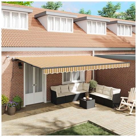 Tenda retrattile Multicolore 500 × 350 cm Poliestere - Foto 2