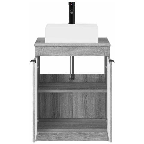 Set di mobili per il bagno Sonoma grigio Legno ingegnerizzato - Foto 10