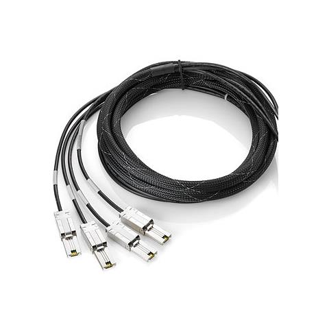 E - Cavo esterno SAS - 4 x Mini SAS HD (SFF-8643) (M) a 4 x Mini SAS  - Foto 1