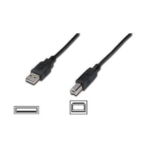 Cavo Usb 2.0 Connettori 1 X A Maschio - 1 X B Maschio Mt. 5 Colore Nero - Foto 3