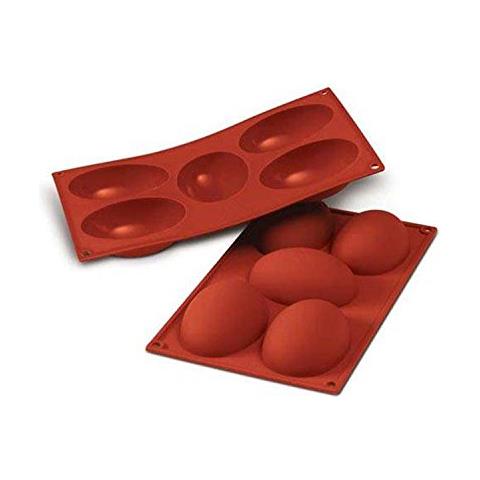 Stampo uovo 5cavita 10x7cm classic terracotta silicone - Foto 2