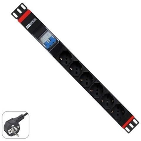 Multipresa Rack 19" 6 X Ita / Schuko Con Magnetotermico - Foto 3