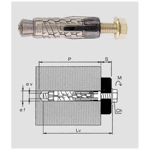 Gm 12 Tassello Con Vite Te. Pz. 20 - Foto 1