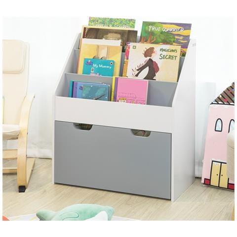 Libreria Montessoriana Per Bambini Scaffale Portagiochi Portariviste L63*p30*a70 Cm Kmb17-hg - Foto 1