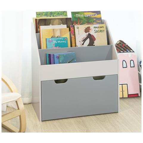 Libreria Montessoriana Per Bambini Scaffale Portagiochi Portariviste L63*p30*a70 Cm Kmb17-hg - Foto 15