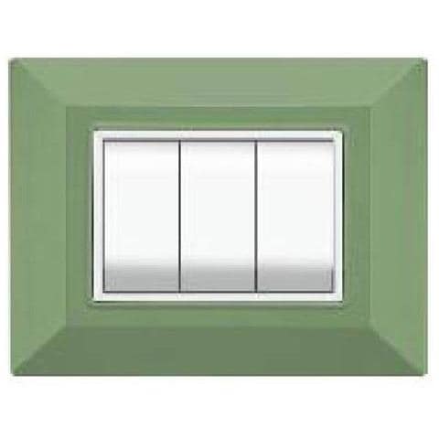 Placca Placchetta Placchette Compatibili Per Serie Axolute Sq Colorate - Verde Metallizzato 4 - Foto 1