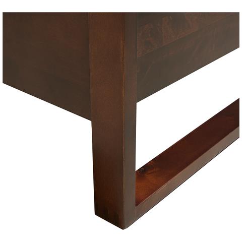 Letto In Legno Marrone Scuro Con Rete A Doghe 140 X 200 Cm Giulia - Foto 26