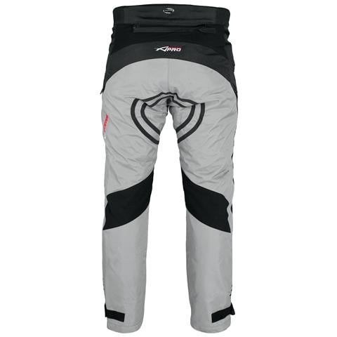 Pantaloni Impermeabile Moto Imbottitura Termica Estraibile Traspirante Grigio 40 - Foto 2