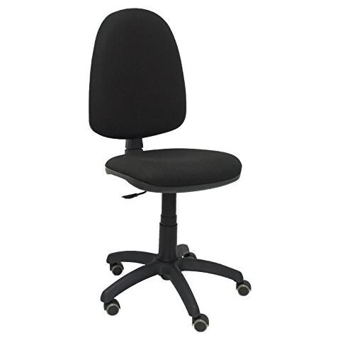 04cp - Sedia Ergonomica Da Ufficio, Con Meccanismo Di Contatto Permanente, Regolabile In Altezza E Ruote Per Parquet Nero - Foto 1
