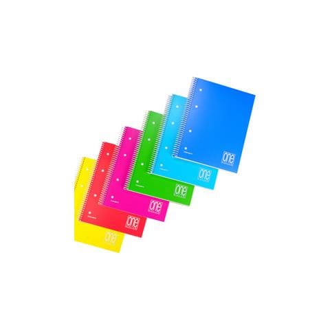 Quaderno Blocco Spiralato A4 Quadretti 5 Mm Colori Assortiti - Foto 2