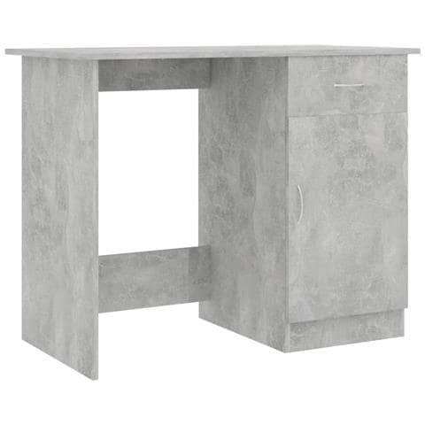 Scrivania Grigio Cemento 100x50x76 cm in Legno Multistrato - Foto 1