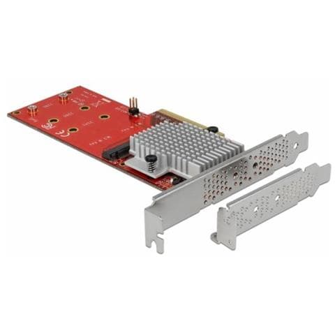 Pci Express Card > 2 X Internal M. 2 - Schnittstellenadapter - M. 2 Card Low-profile - Pcie 3.0 X8 (90305)  - Foto 2