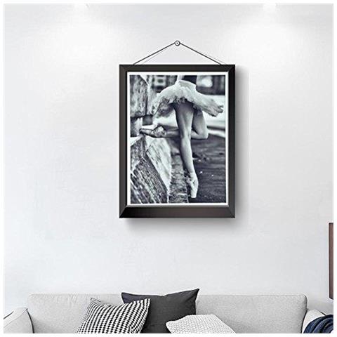 Ballerino Di Danza Classica Pittura Arte Della Parete Ballerino Di Danza Classica Modern Girl Pittura Stampato Immagine Per La Home Office Decorazione Camera (bianco) . . . - Foto 4