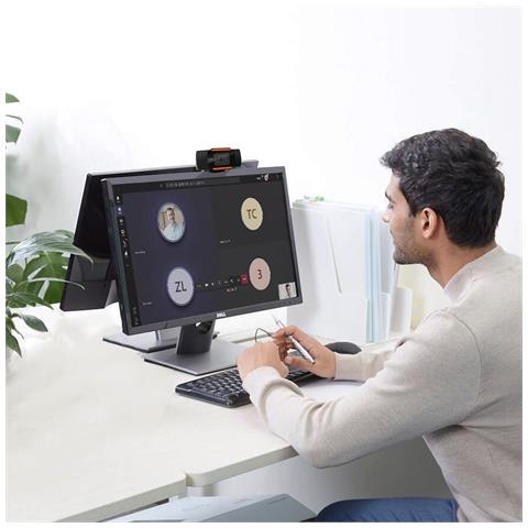 Webcam Usb Full Hd 1080p Microfono Angolo 120° Linq Nera - Foto 10