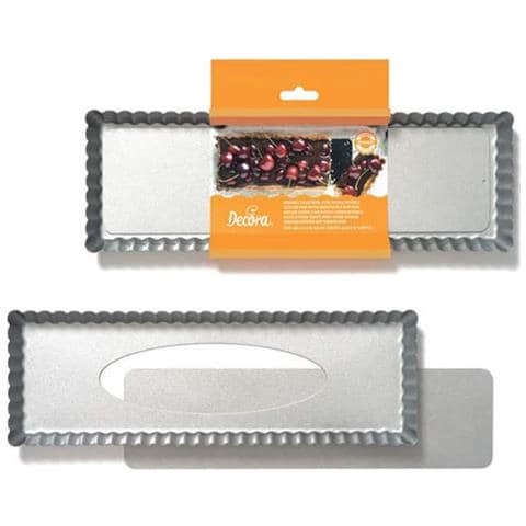 Stampo Crostata Fondo Mobile Antiaderente 35x11 - Foto 1