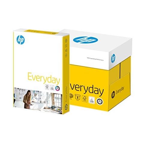 Carta per fotocopie versatile HP Everyday - A4 - 210 mm x 297 mm - 75 g / m² Grammage - 500 / Risma - Bianco - Foto 1