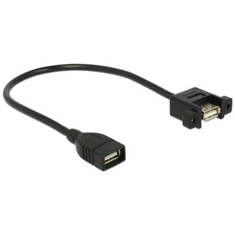 0.25m 2xUSB2.0-A 0.25m USB A USB A Nero cavo USB - Foto 2