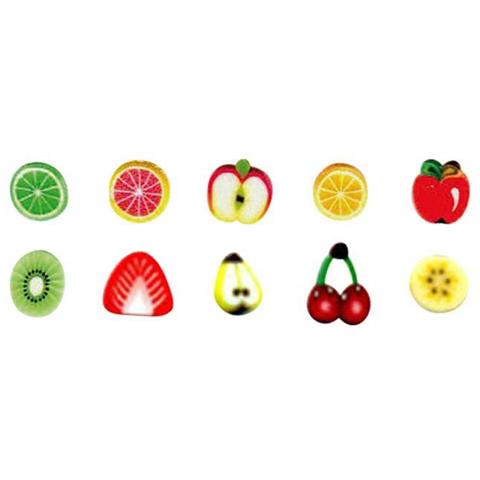 10 Bastoncini Fimo Da Tagliare 5 X 0,5 Cm - Frutta - Foto 1