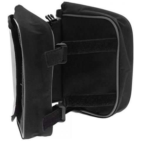 55669 Borsa Da Bicicletta Nylon Nero Cestino E Borsa Per Bicicletta - Foto 3