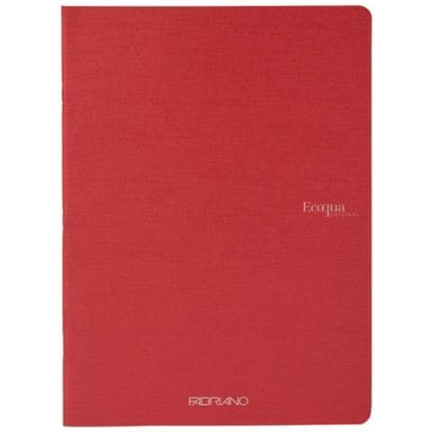 Quaderno Ecoqua FG40 da 40 Fogli Formato A4 Colore Rosso - Foto 1
